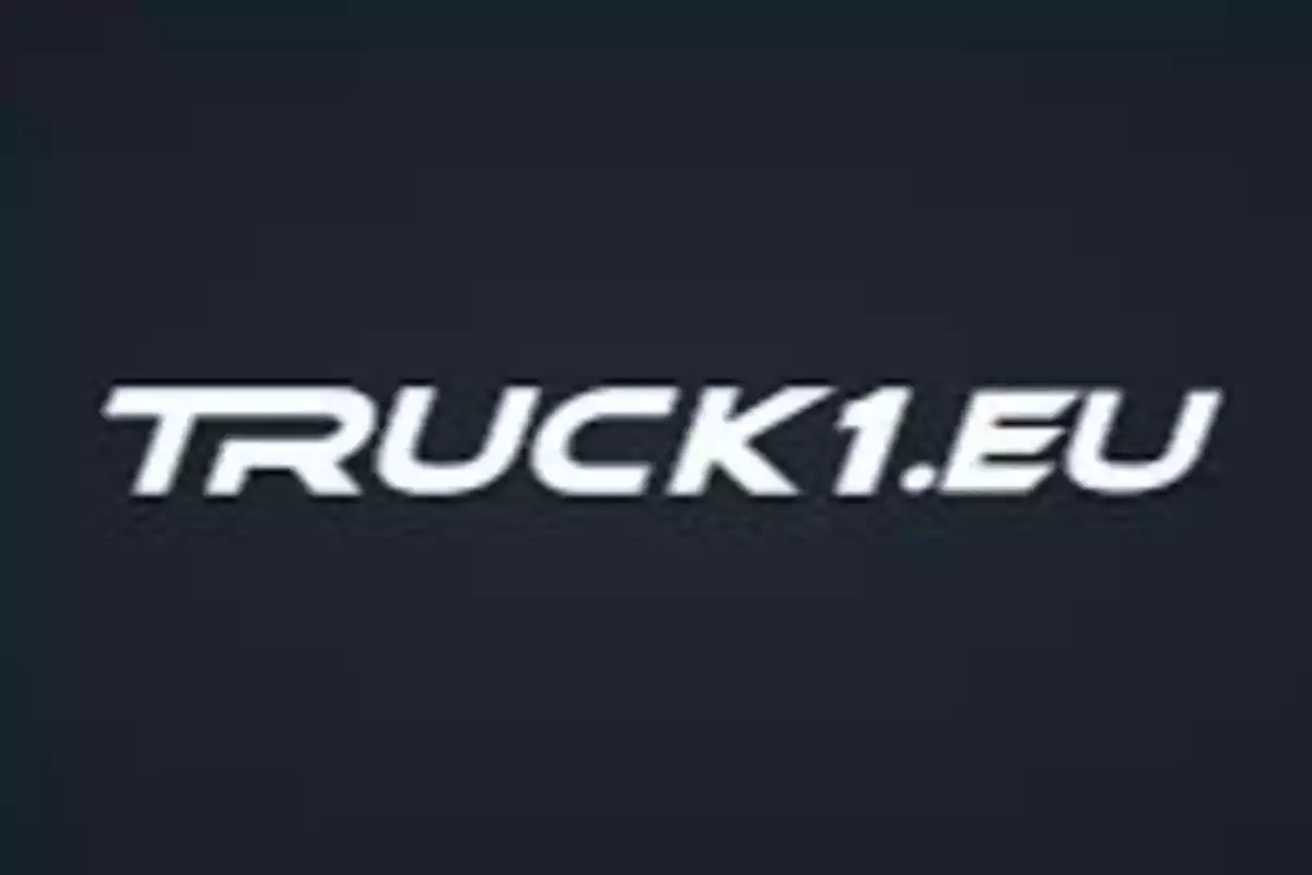 Logo de Truck1EU con fondo oscuro y texto en blanco