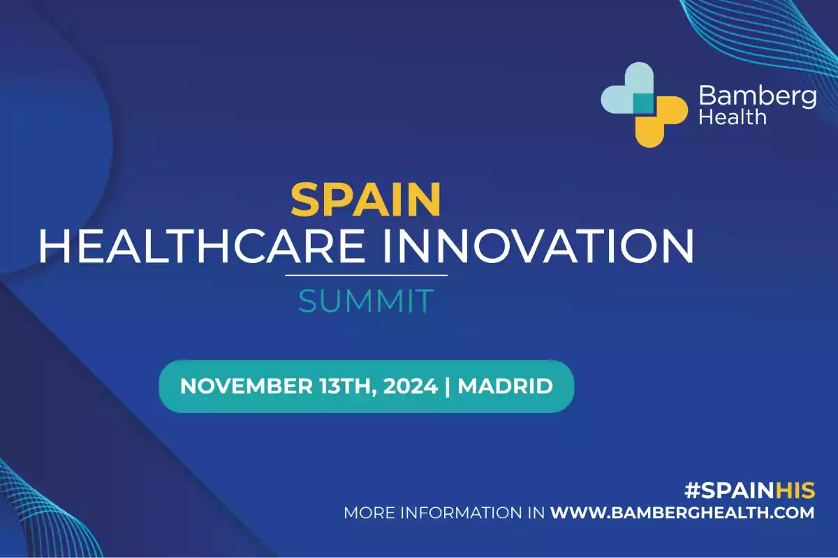 Cartel del Spain Healthcare Innovation Summit organizado por Bamberg Health el 13 de noviembre de 2024 en Madrid.