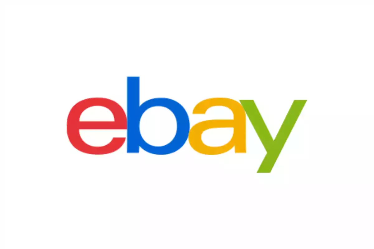 Logotipo de eBay con letras de colores sobre fondo blanco.