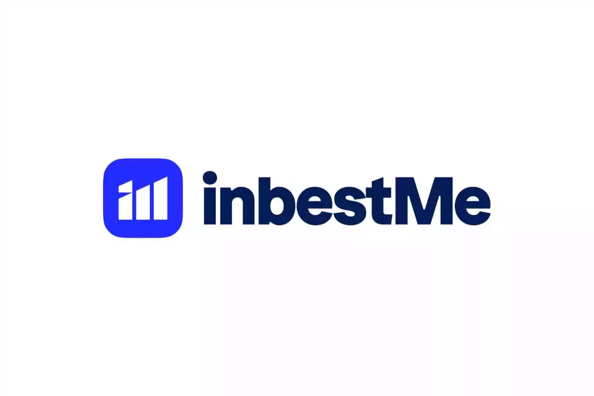 Logotipo de inbestMe con un icono azul y texto en negrita.