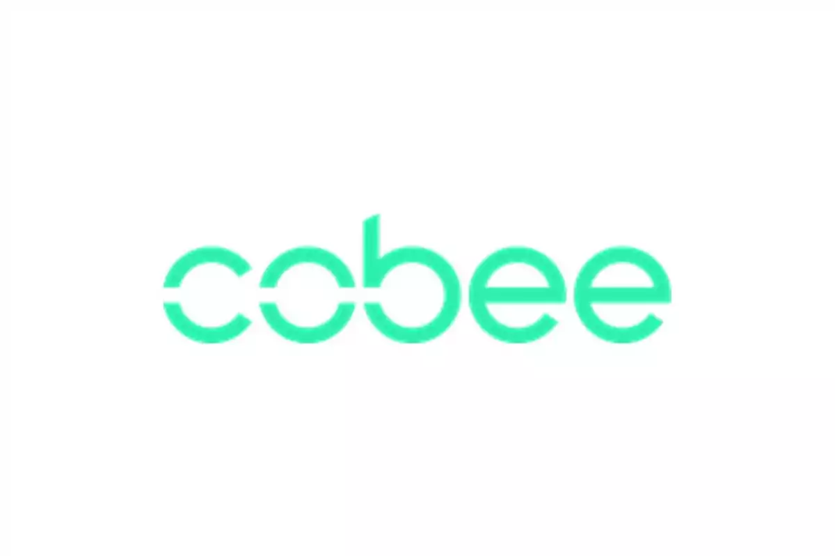 Logotipo de Cobee en color verde sobre fondo blanco.